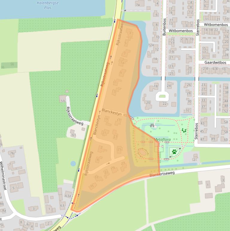 Kaart van postcodegebied 4194CA.