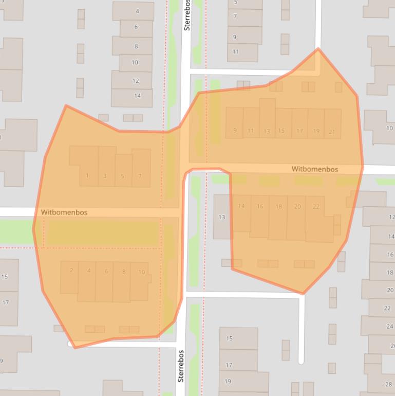 Kaart van postcodegebied 4194CE.