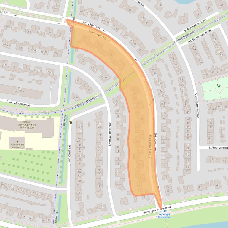 Kaart van postcodegebied 4194RG.