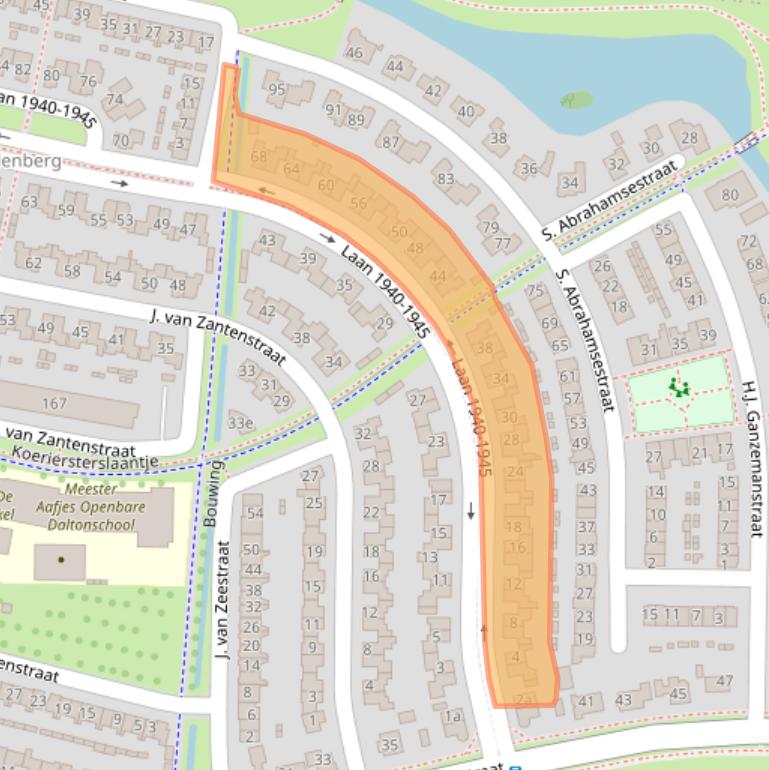 Kaart van postcodegebied 4194RH.