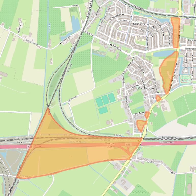 Kaart van postcodegebied 4194SK.