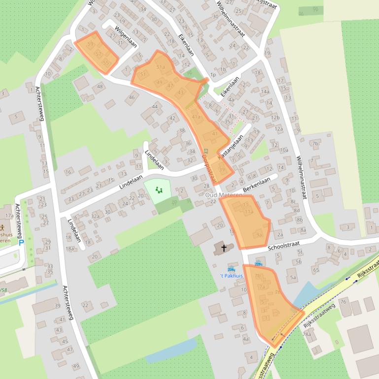 Kaart van postcodegebied 4194TC.