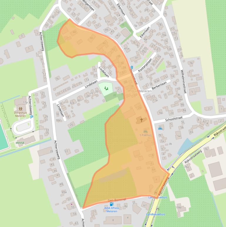 Kaart van postcodegebied 4194TD.