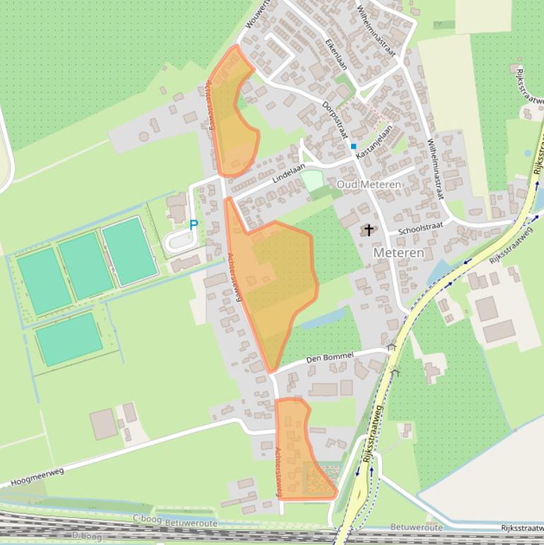 Kaart van postcodegebied 4194TK.