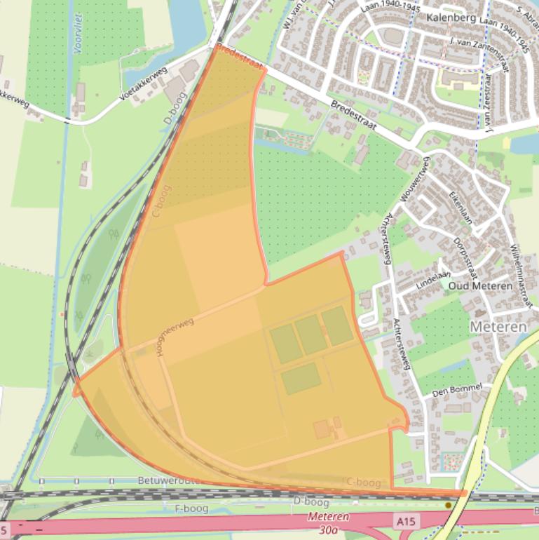 Kaart van postcodegebied 4194TL.