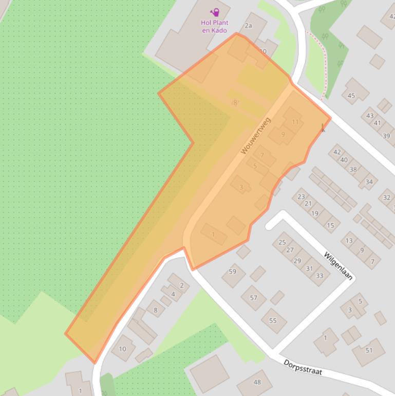 Kaart van postcodegebied 4194TM.