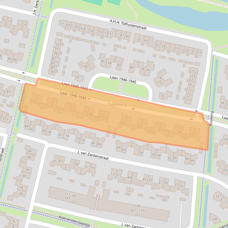 Kaart van postcodegebied 4194VG.