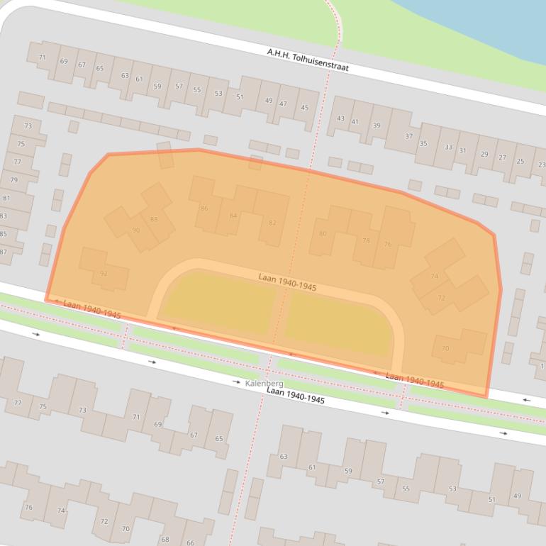 Kaart van postcodegebied 4194VH.