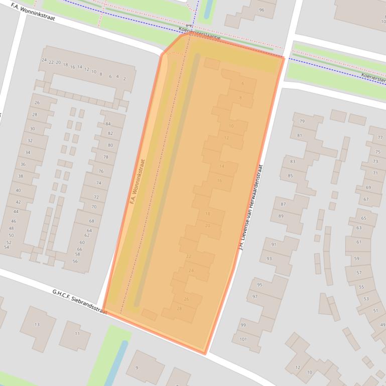 Kaart van postcodegebied 4194VL.