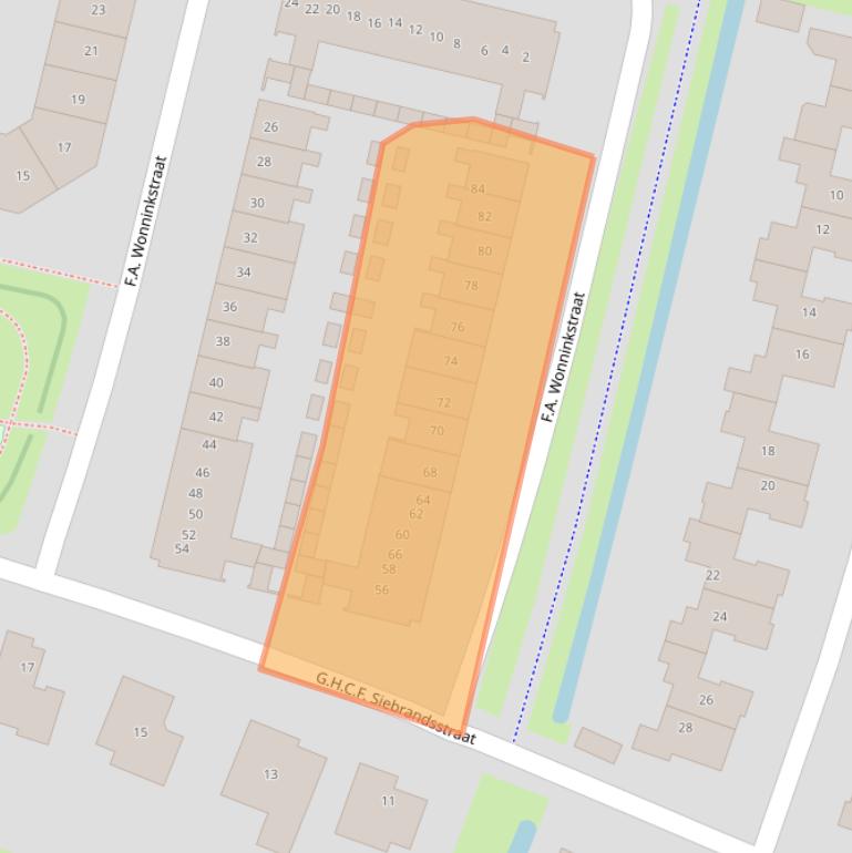 Kaart van postcodegebied 4194VV.