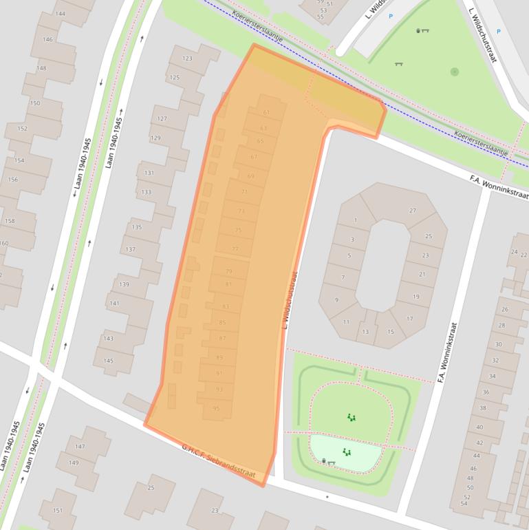 Kaart van postcodegebied 4194VX.