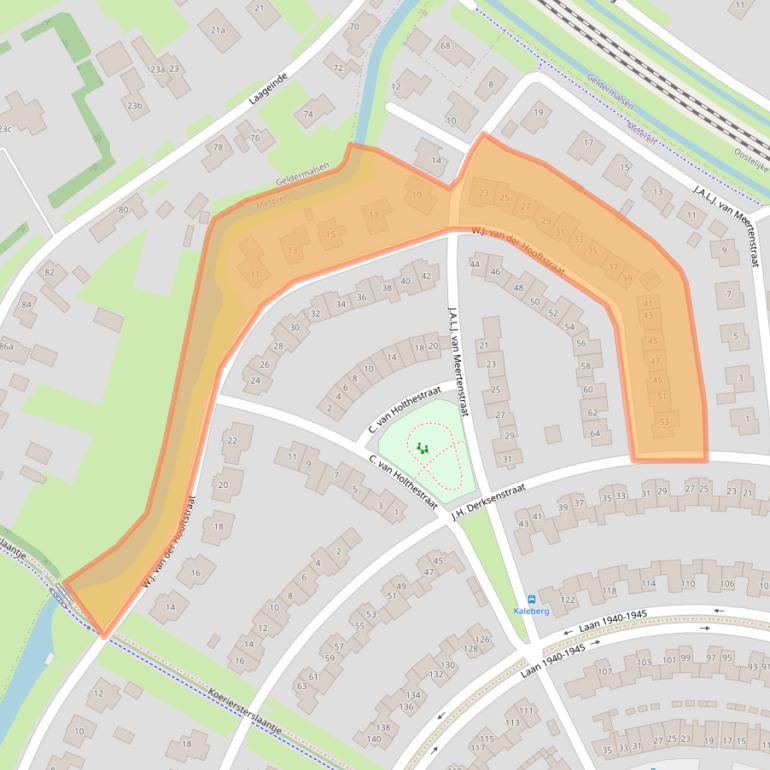 Kaart van postcodegebied 4194WC.