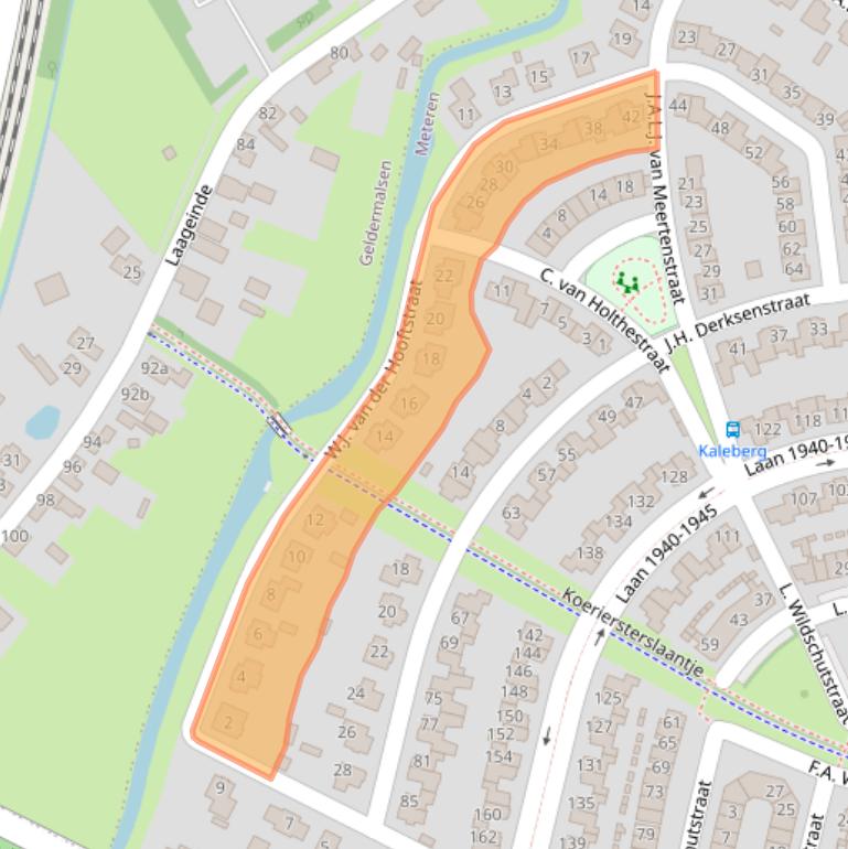 Kaart van postcodegebied 4194WD.