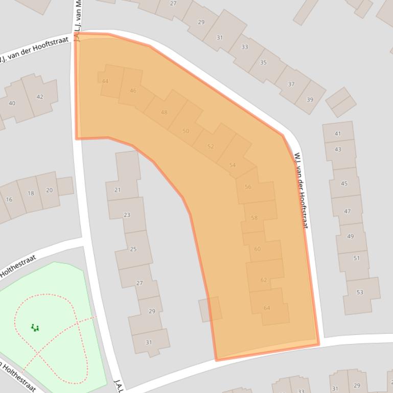 Kaart van postcodegebied 4194WE.
