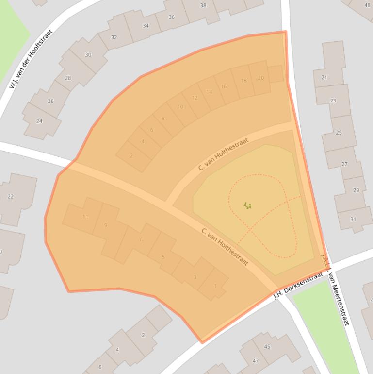Kaart van postcodegebied 4194WT.