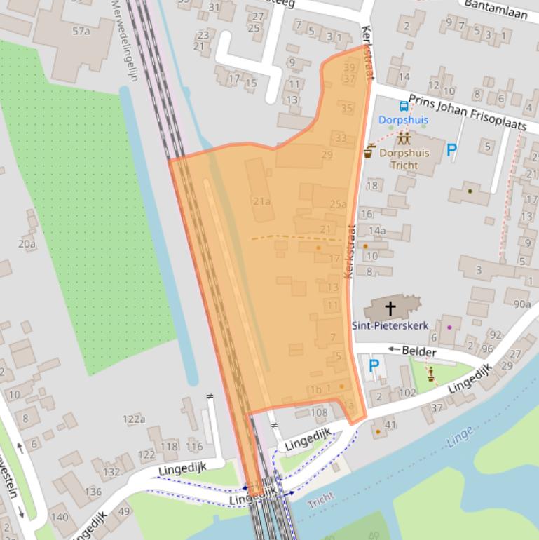 Kaart van postcodegebied 4196AA.