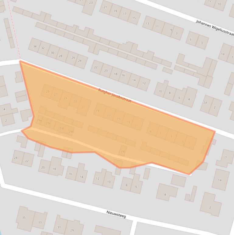 Kaart van postcodegebied 4196AE.