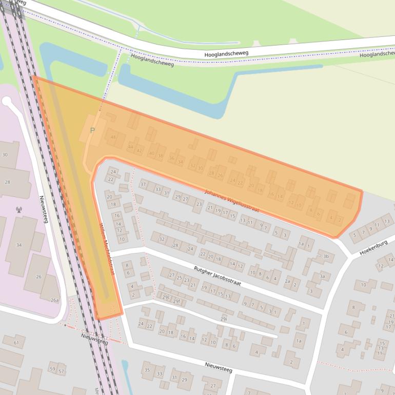 Kaart van postcodegebied 4196AJ.