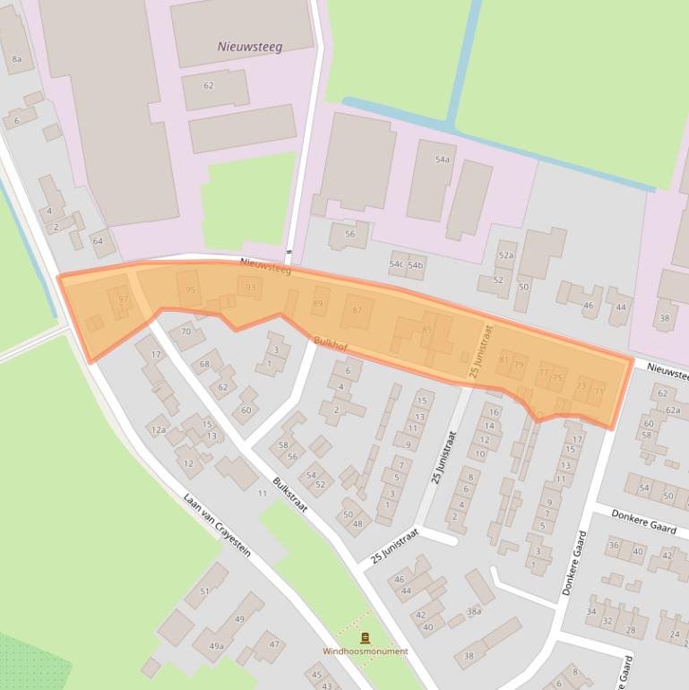 Kaart van postcodegebied 4196AL.