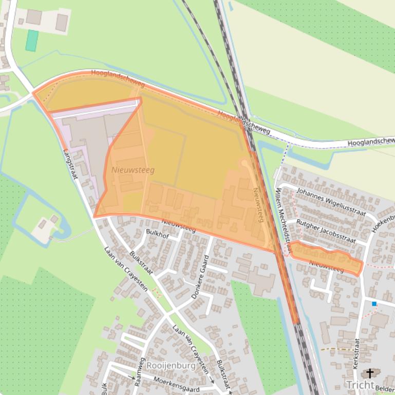 Kaart van postcodegebied 4196AM.