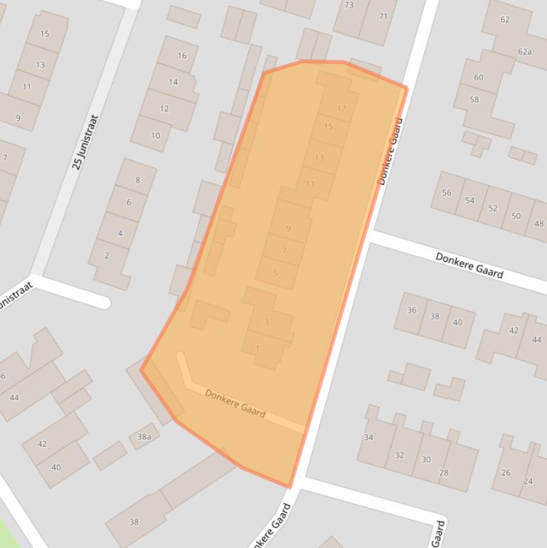 Kaart van postcodegebied 4196AR.