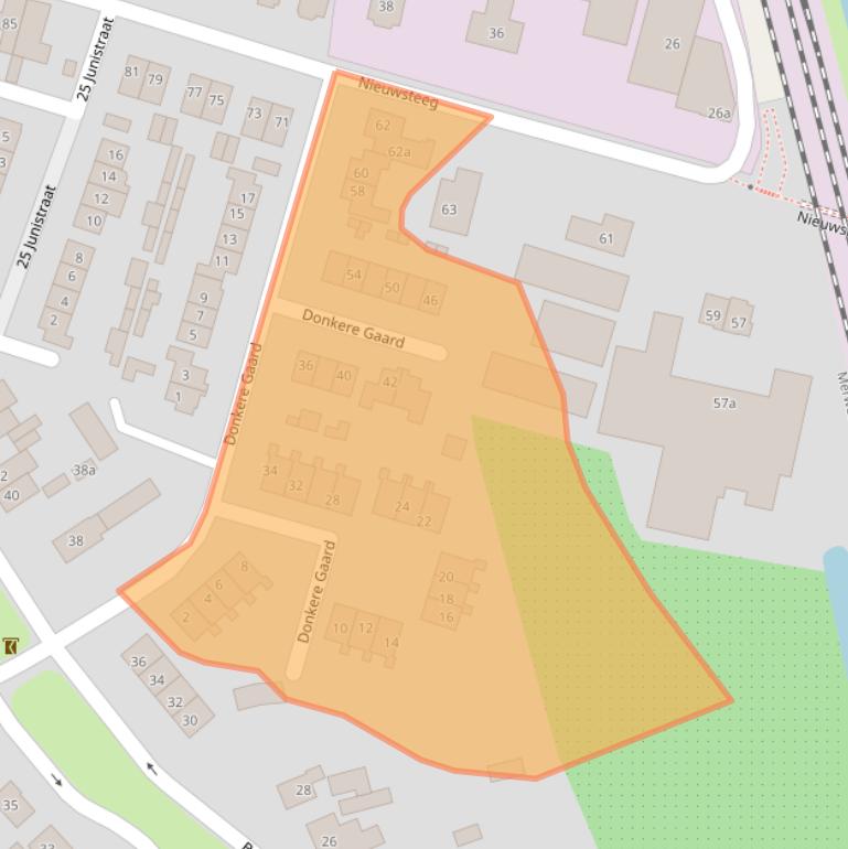 Kaart van postcodegebied 4196AS.