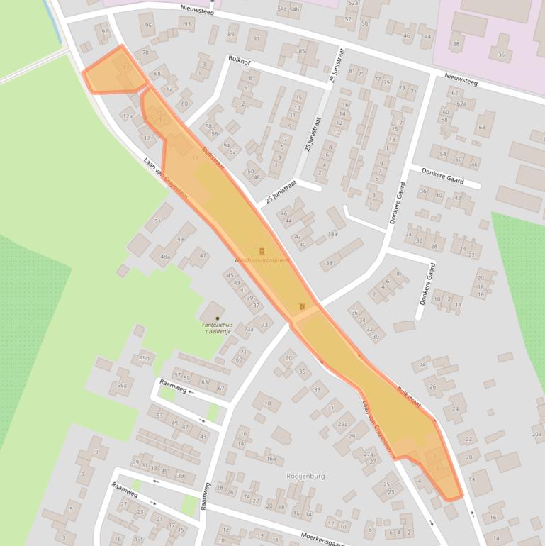 Kaart van postcodegebied 4196AV.