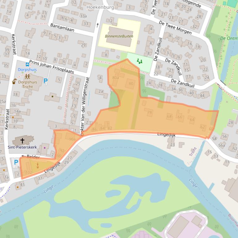 Kaart van postcodegebied 4196HC.