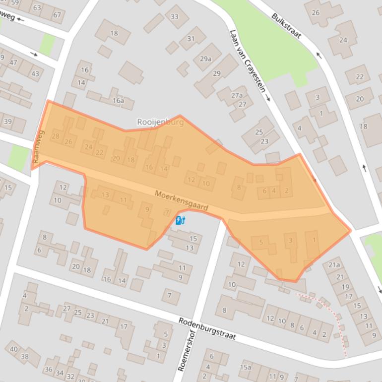 Kaart van postcodegebied 4196HM.