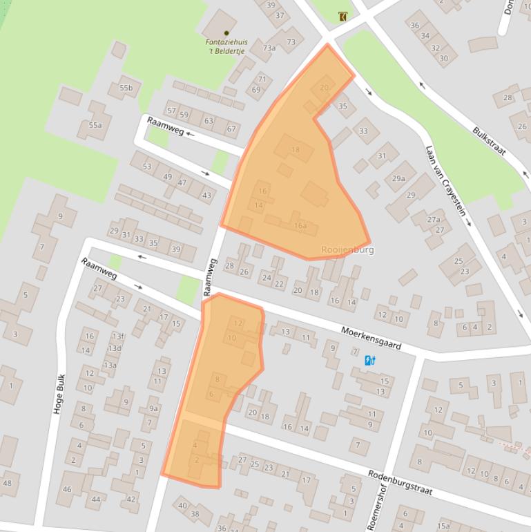 Kaart van postcodegebied 4196HR.