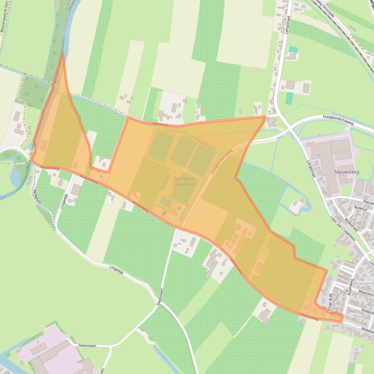 Kaart van postcodegebied 4196JJ.