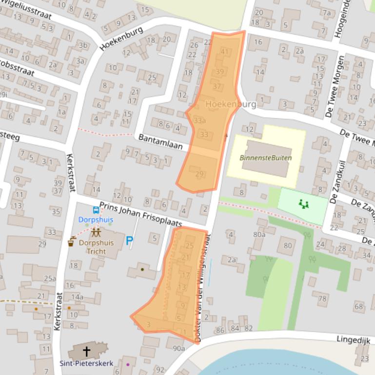 Kaart van postcodegebied 4196JL.