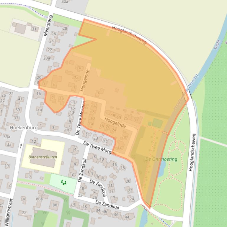 Kaart van postcodegebied 4196JN.