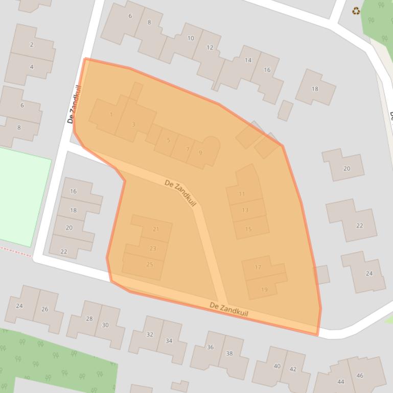 Kaart van postcodegebied 4196JV.