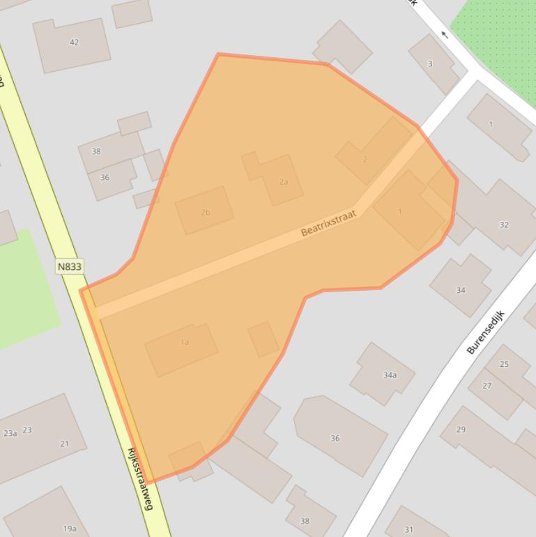 Kaart van postcodegebied 4197BX.