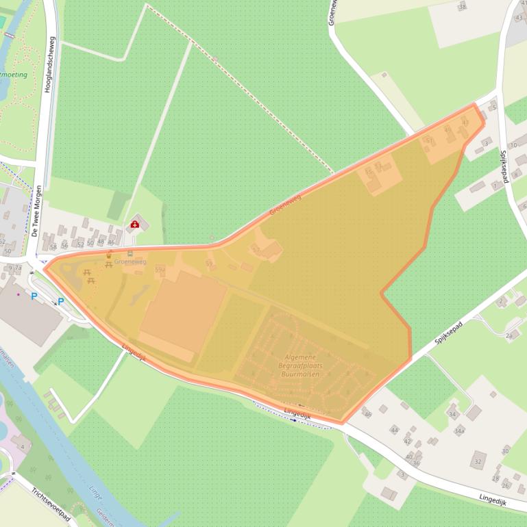 Kaart van postcodegebied 4197HE.