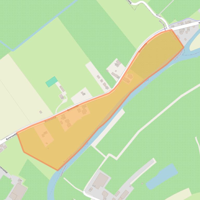 Kaart van postcodegebied 4197RE.