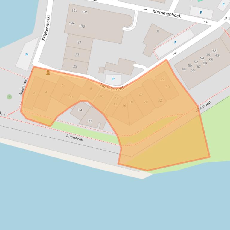 Kaart van postcodegebied 4201AP.