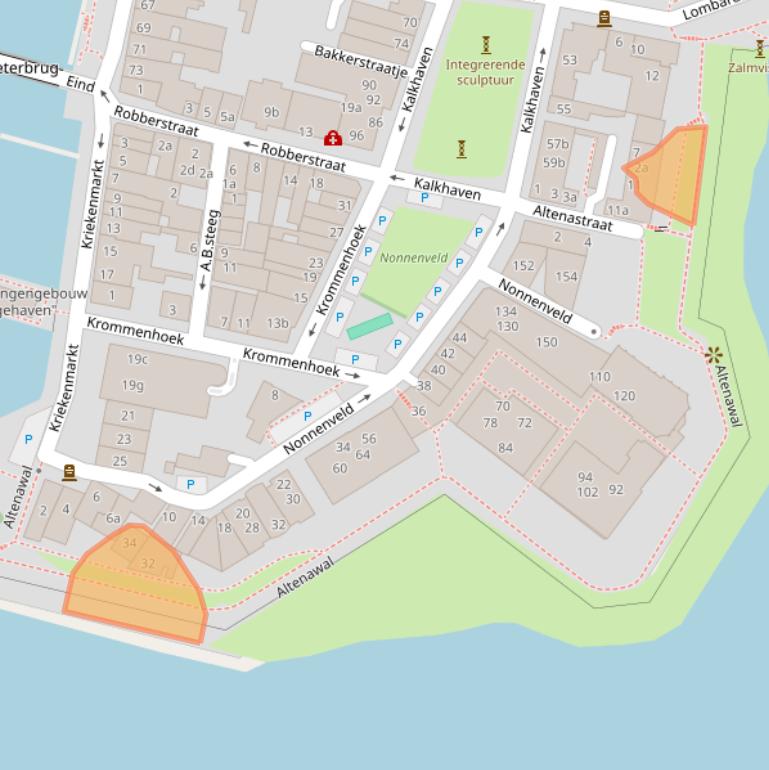 Kaart van postcodegebied 4201AS.