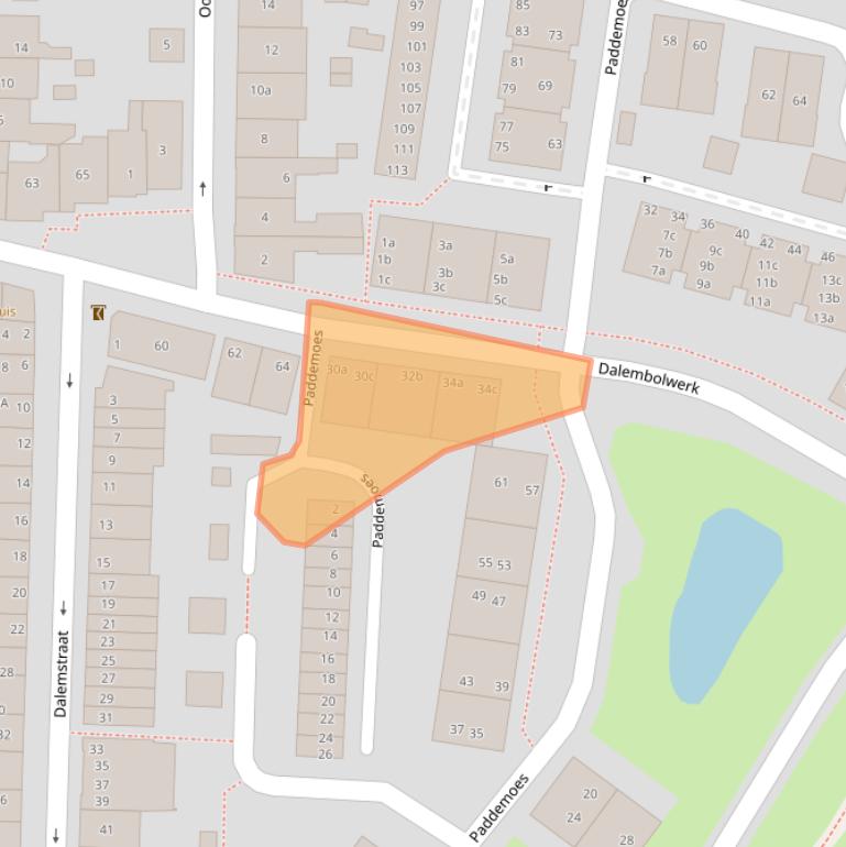 Kaart van postcodegebied 4201BX.