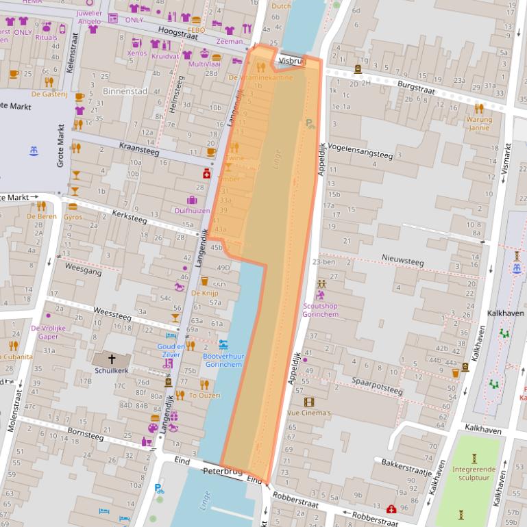 Kaart van postcodegebied 4201CE.