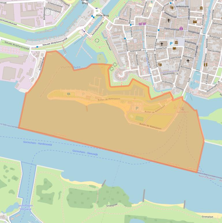 Kaart van postcodegebied 4201CS.