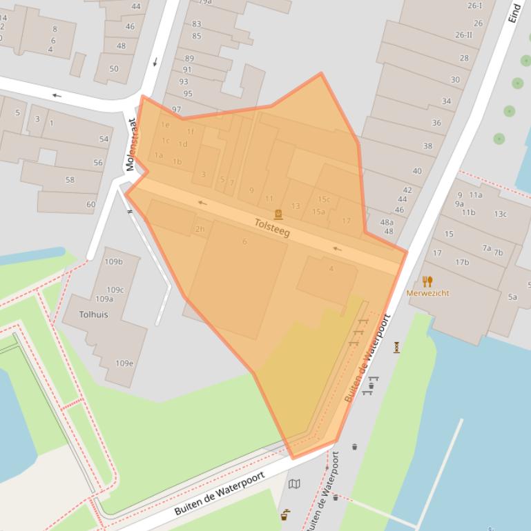 Kaart van postcodegebied 4201CT.