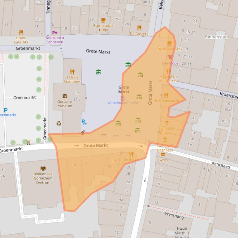 Kaart van postcodegebied 4201EA.