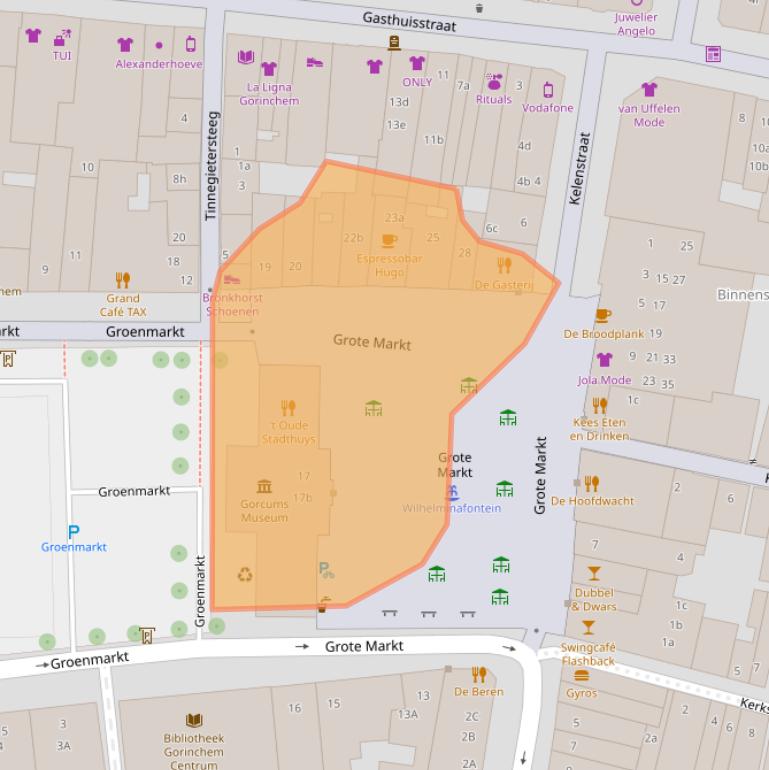 Kaart van postcodegebied 4201EB.