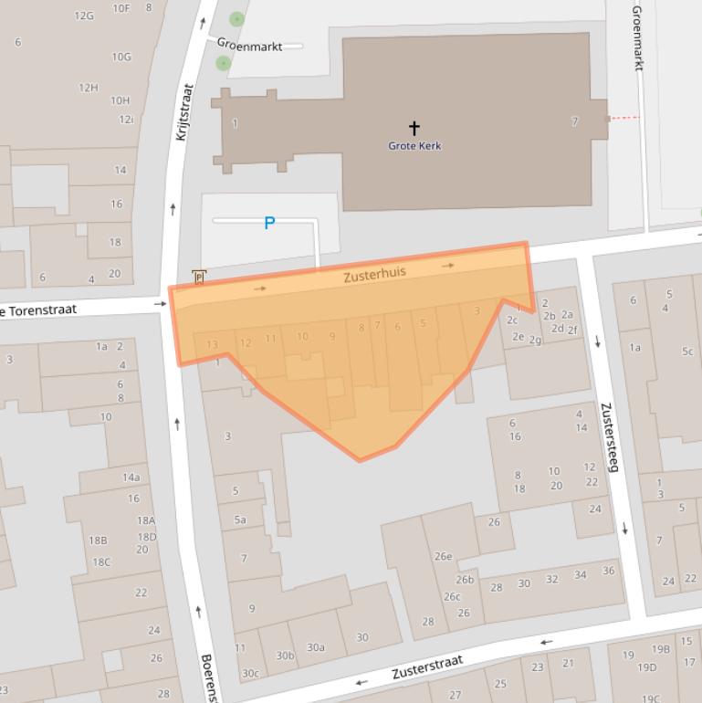 Kaart van postcodegebied 4201EH.