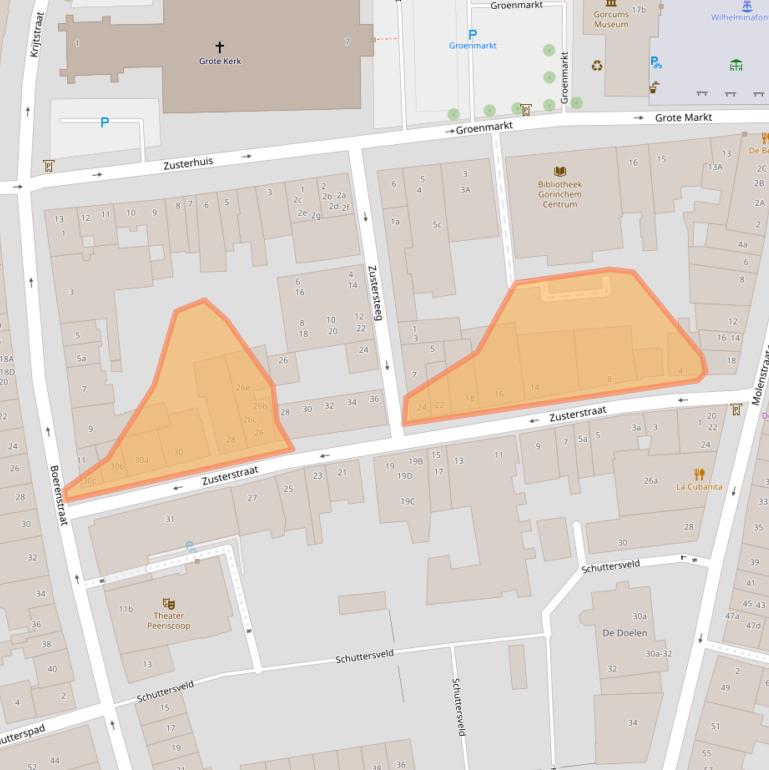 Kaart van postcodegebied 4201EL.