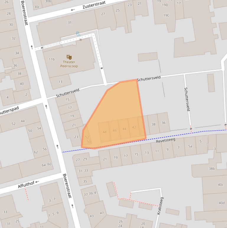 Kaart van postcodegebied 4201ER.