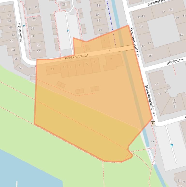 Kaart van postcodegebied 4201GM.