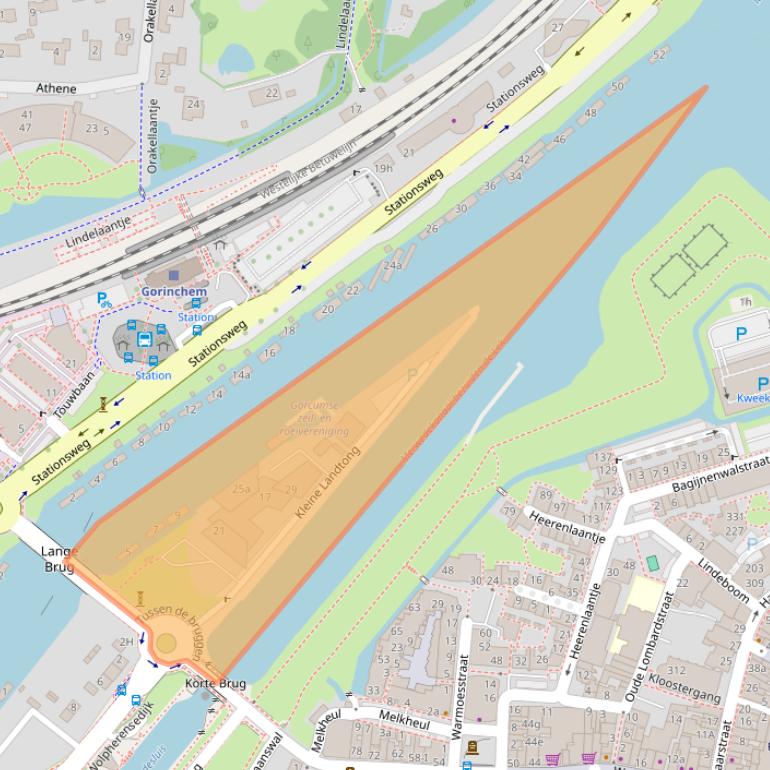 Kaart van postcodegebied 4201HL.